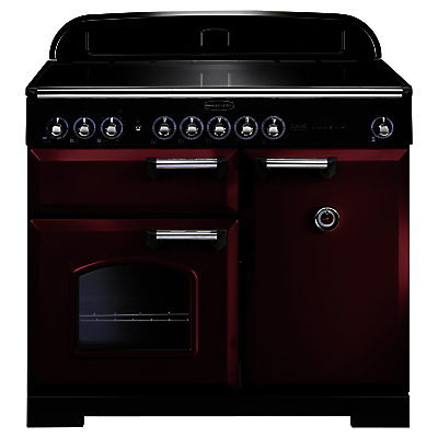 Rangemaster Classic Deluxe 100 Induction Hob Range Cooker Cranberry